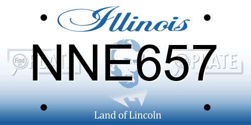 NNE657 Illinois License Plate