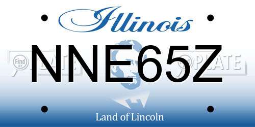 NNE65Z Illinois License Plate