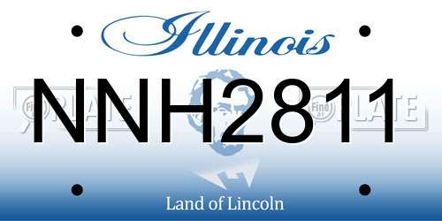 NNH2811 Illinois License Plate