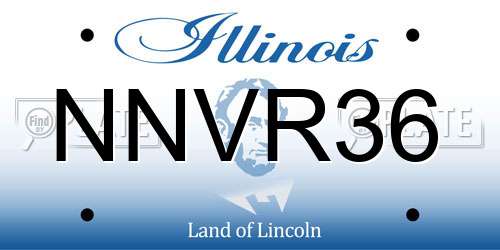 NNVR36 Illinois License Plate