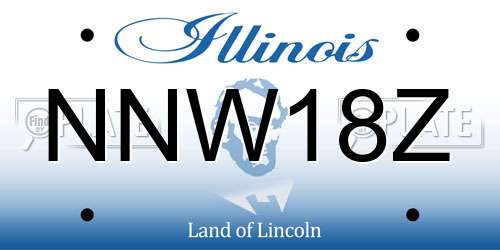 NNW18Z Illinois License Plate