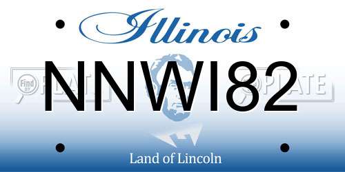 NNWI82 Illinois License Plate