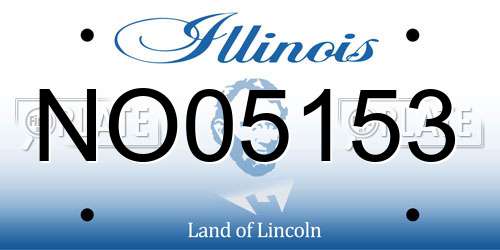 NO05153 Illinois License Plate