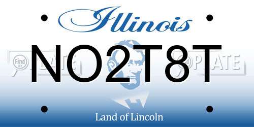 NO2T8T Illinois License Plate