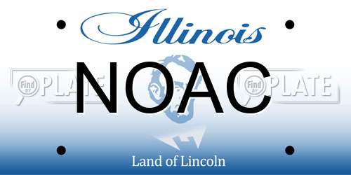 NOAC Illinois License Plate
