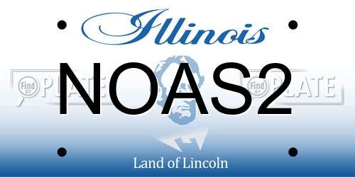 NOAS2 Illinois License Plate