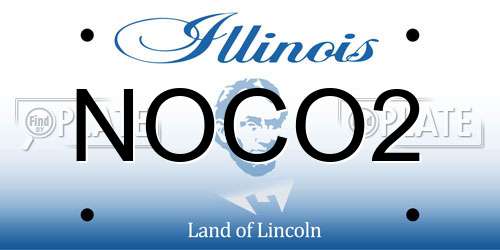NOCO2 Illinois License Plate