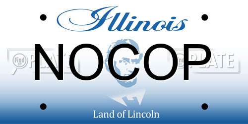NOCOP Illinois License Plate