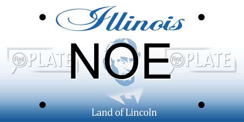 NOE Illinois License Plate