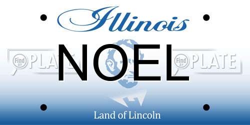 NOEL Illinois License Plate