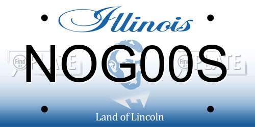 NOG00S Illinois License Plate