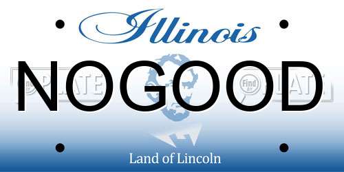NOGOOD Illinois License Plate