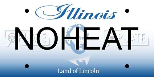 NOHEAT Illinois License Plate