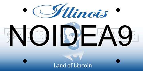 NOIDEA9 Illinois License Plate