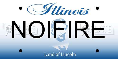 NOIFIRE Illinois License Plate