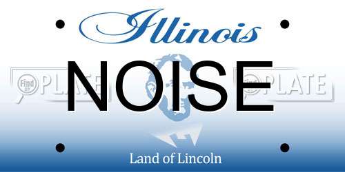 NOISE Illinois License Plate