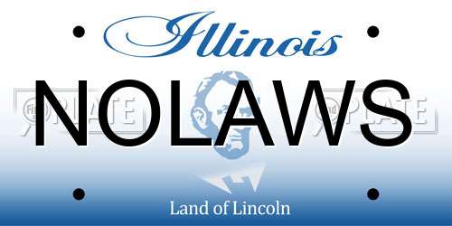 NOLAWS Illinois License Plate