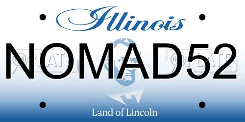 NOMAD52 Illinois License Plate
