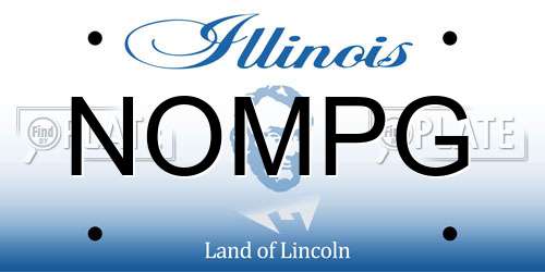 NOMPG Illinois License Plate