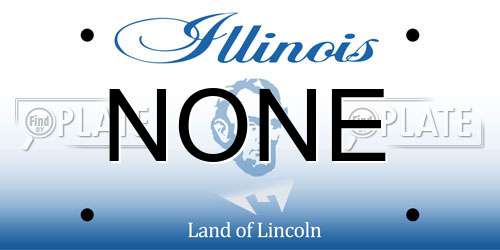 NONE Illinois License Plate