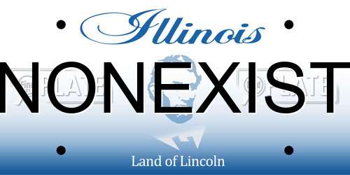 NONEXIST Illinois License Plate