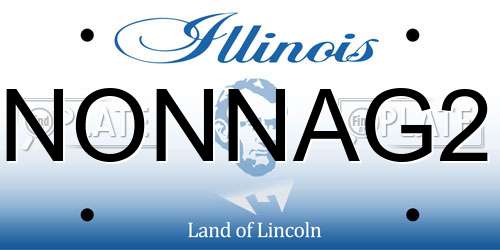 NONNAG2 Illinois License Plate