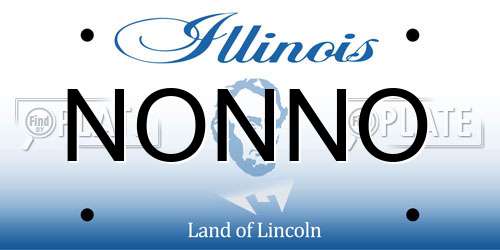 NONNO Illinois License Plate