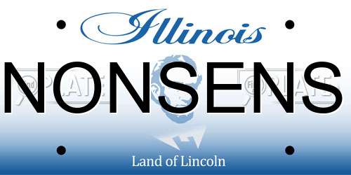 NONSENS Illinois License Plate