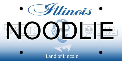 NOODLIE Illinois License Plate