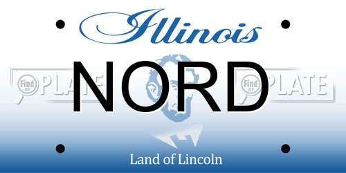 NORD Illinois License Plate