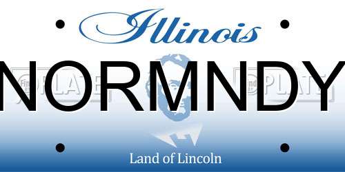 NORMNDY Illinois License Plate
