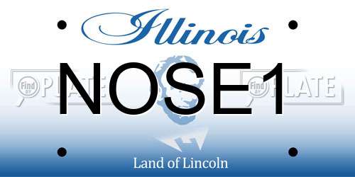 NOSE1 Illinois License Plate