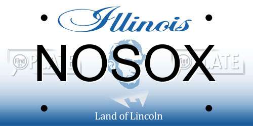NOSOX Illinois License Plate