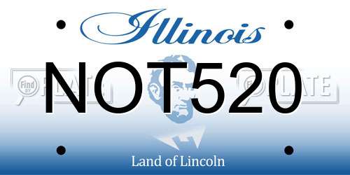 NOT520 Illinois License Plate