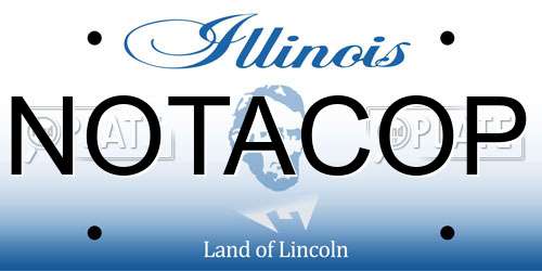 NOTACOP Illinois License Plate