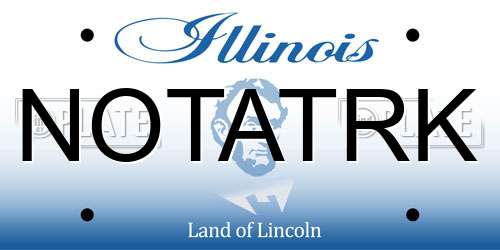 NOTATRK Illinois License Plate