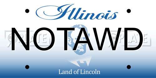 NOTAWD Illinois License Plate