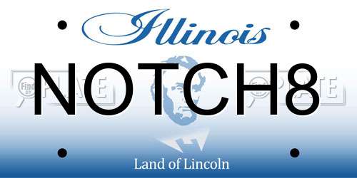 NOTCH8 Illinois License Plate