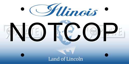 NOTCOP Illinois License Plate