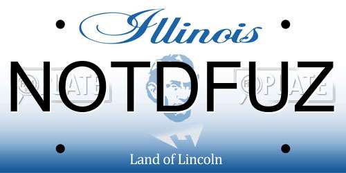 NOTDFUZ Illinois License Plate