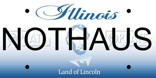 NOTHAUS Illinois License Plate