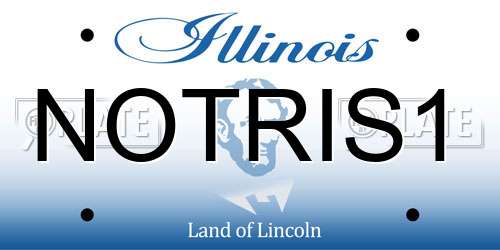 NOTRIS1 Illinois License Plate