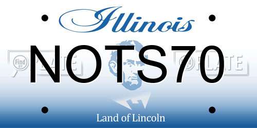 NOTS70 Illinois License Plate