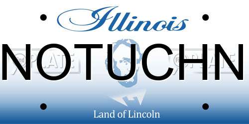 NOTUCHN Illinois License Plate