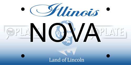 NOVA Illinois License Plate