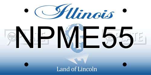 NPME55 Illinois License Plate