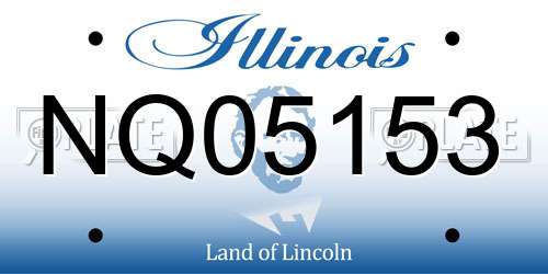 NQ05153 Illinois License Plate