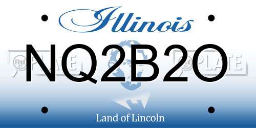 NQ2B2O Illinois License Plate