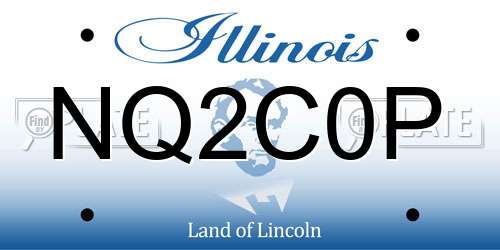 NQ2C0P Illinois License Plate