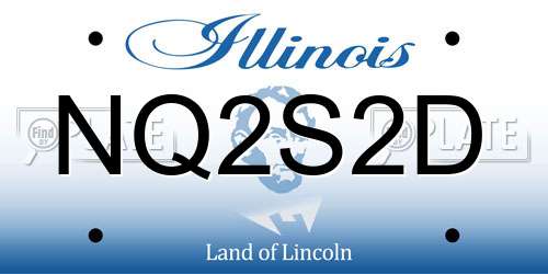 NQ2S2D Illinois License Plate
